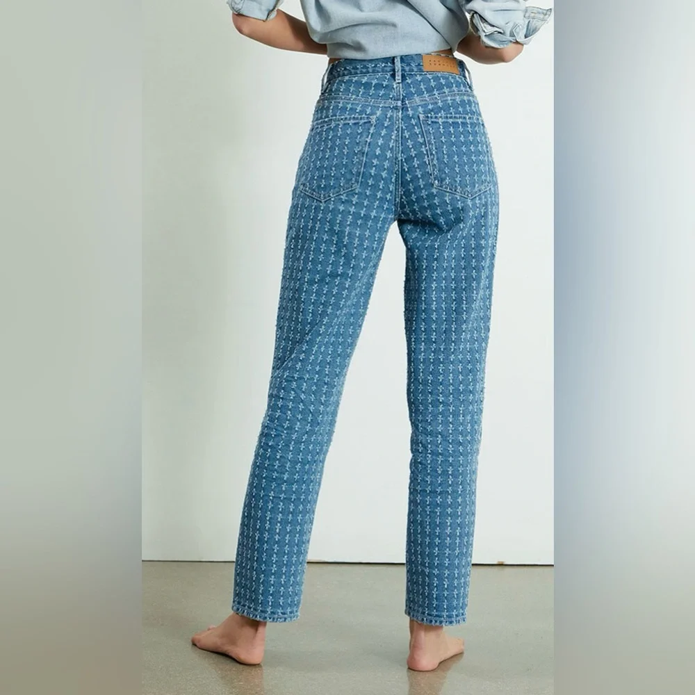 PacSun Medium Blue Distressed Dad Jeans - 23 - Picture 3 of 9